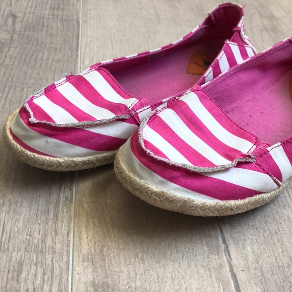 Rocket Dog Shoes Rocketdog 6 Pink White Striped Slip On Poshmark